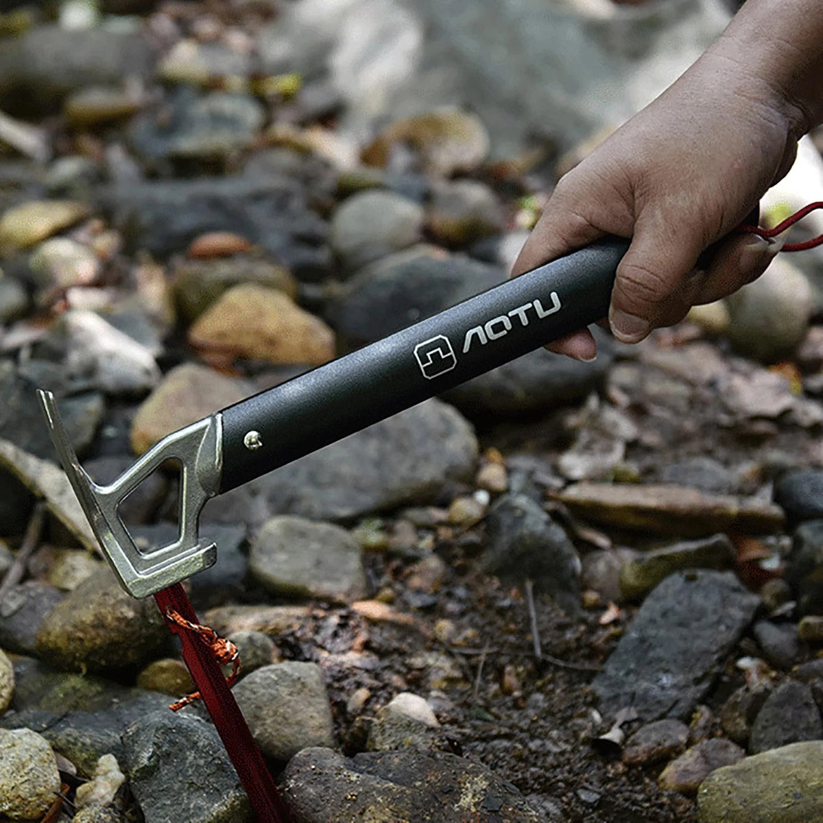 Black Aluminum Handle Tent Stake Hammer Q2735