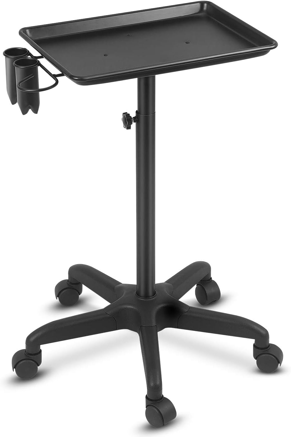 Silver Adjustable Height Rolling Utility Trolley A2454