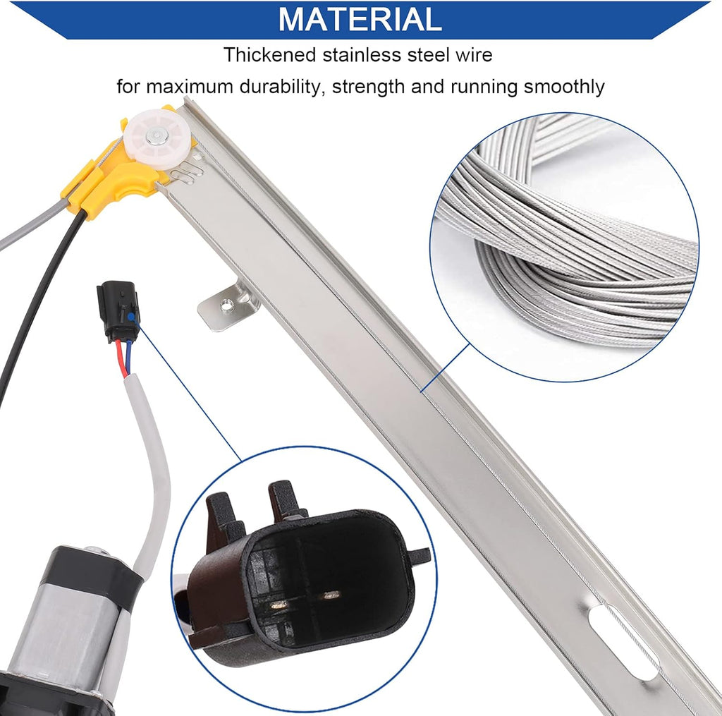 Rear Left Driver Side Power Window Lift Regulator & Motor Assembly Compatible with Jeep Liberty C9885