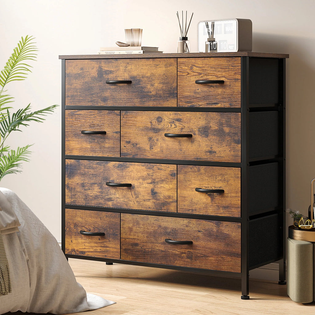 8 Drawer Wood Dresser L159