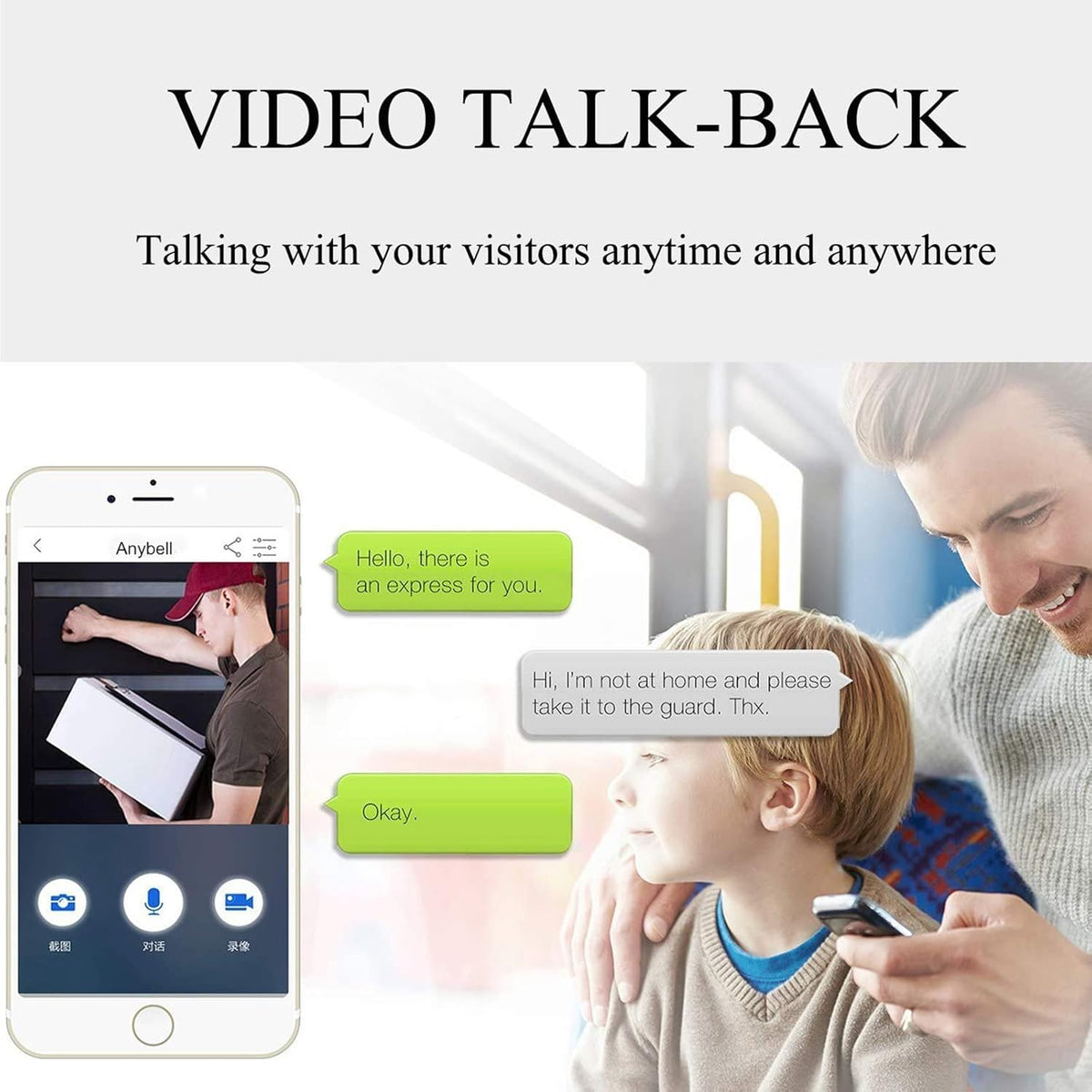 Waterproof WiFi Doorbell Camera with Night Vision and Rechargeable Batteries R762