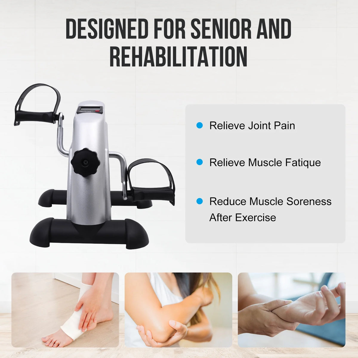 Mini Pedal Exerciser with LCD Display K2214