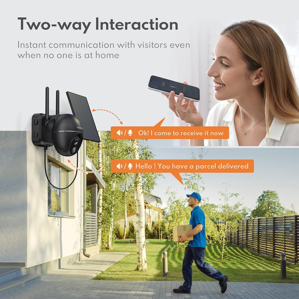 Outdoor Security Camera with Solar Panel O33220