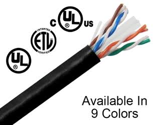 Cat6 Bulk Riser Ethernet Cable, CMR UL Listed Solid Copper UTP, 23 AWG 1000ft Orange L322214