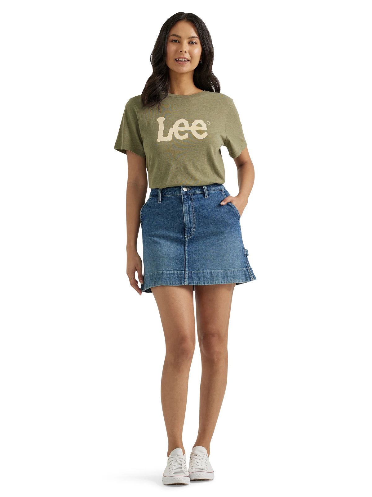 High Rise Loose Fit Denim Skirt C33950