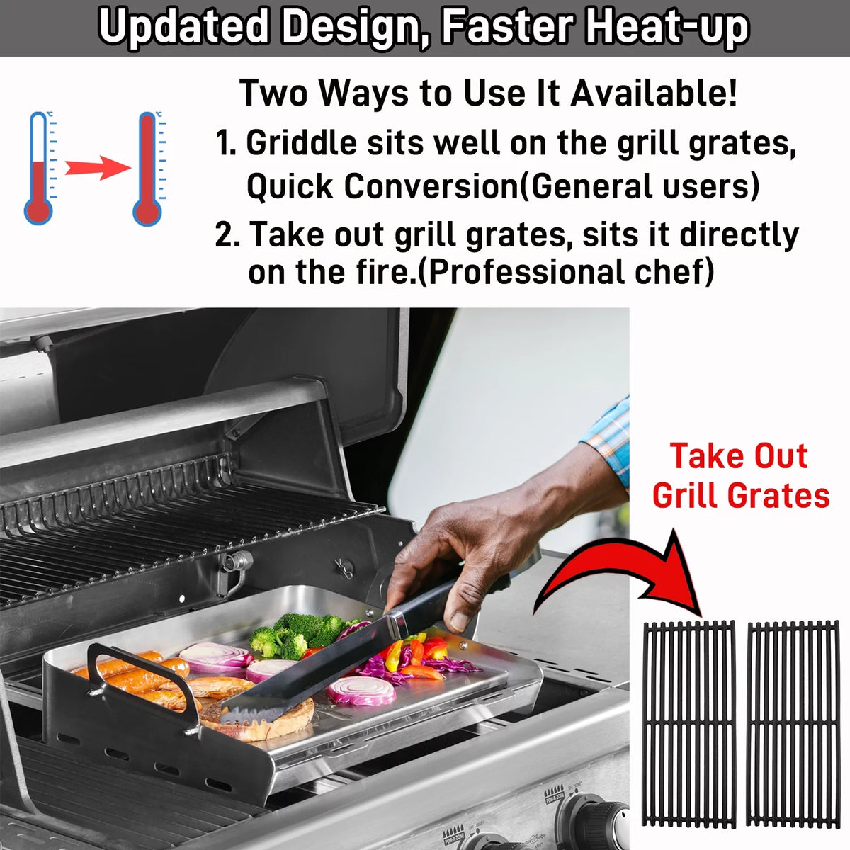 17 x 13 Flat Top Grill with Removable Grease Tray C632256