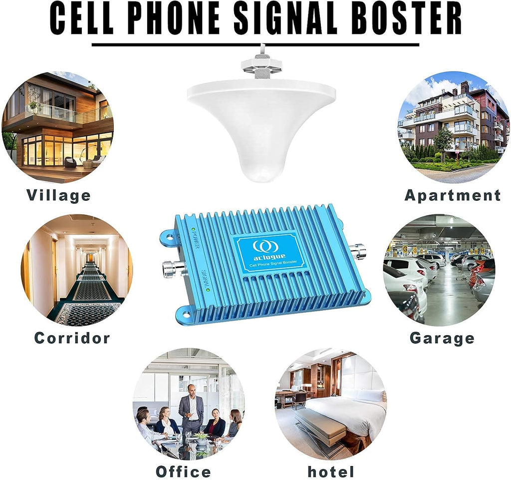 Blue Cell Phone Signal Booster 5G 4G LTE 700MHz Band 12/17 FDD B16813