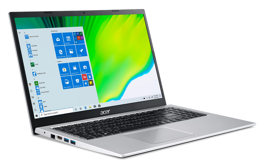 15.6" Full HD Display Intel Celeron N4500 4GB DDR4 128GB eMMC Pure Silver Windows 11 Home Laptop V6240