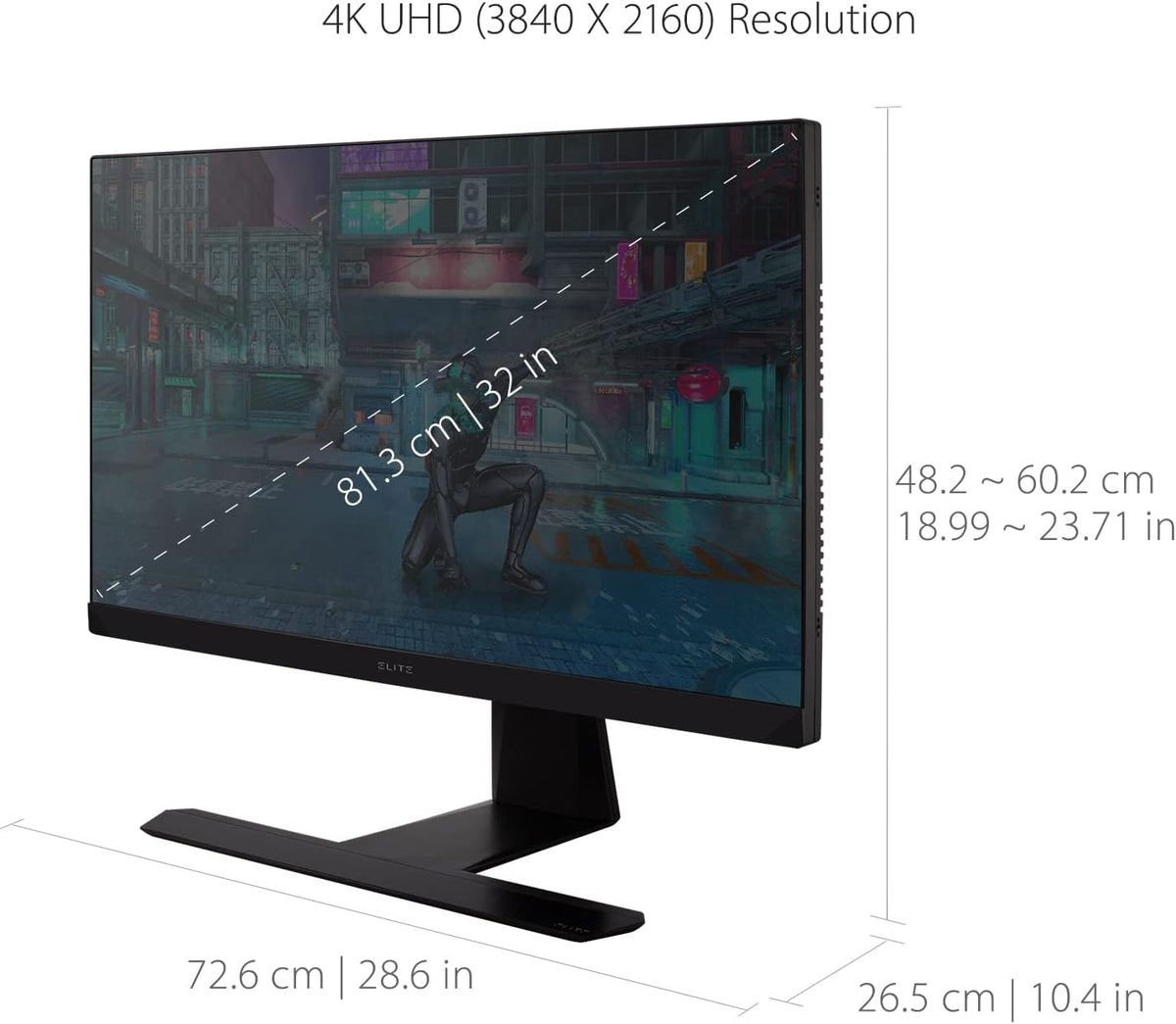 32 Inch 4K IPS 144Hz Gaming Monitor with Mini LED L274843