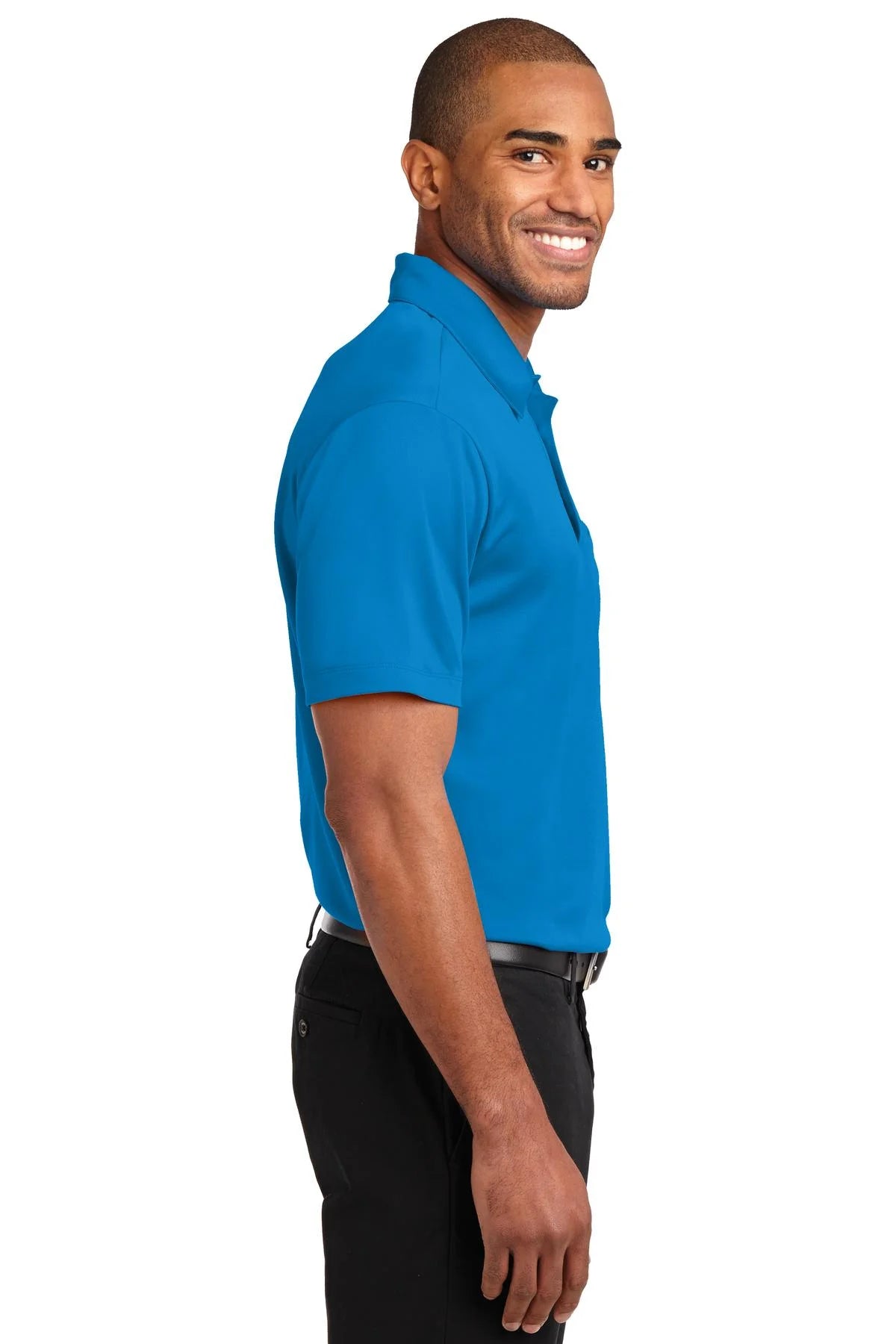 4XL Brilliant Blue Performance Pocket Polo Z94925