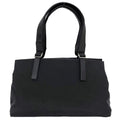 Black Nylon Leather Tote Bag A161015