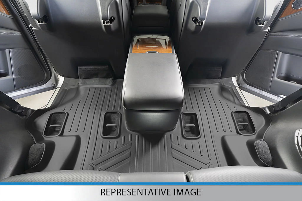 Black Floor Mats Liner Set with 2nd Row Bench Seats E947134