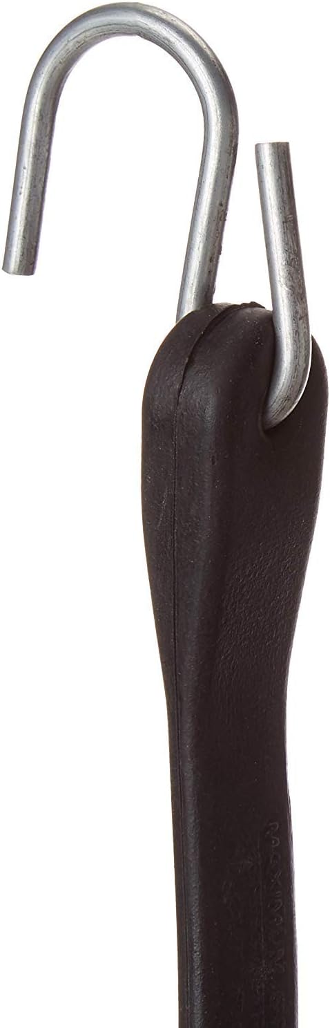 50 Pack 31 Inch Rubber Tarp Straps with Crimped Metal S Hooks X75273