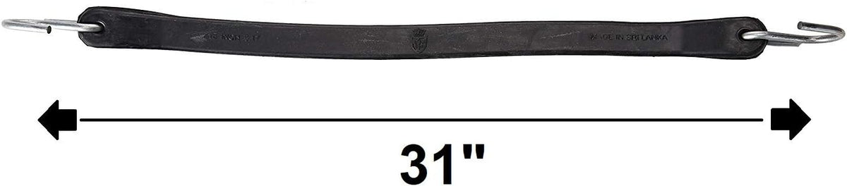 50 Pack 31 Inch Rubber Tarp Straps with Crimped Metal S Hooks X75273