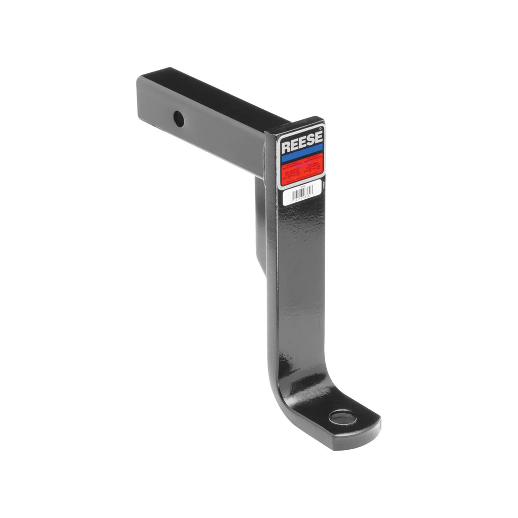 Black Powder-Coated Steel Trailer Hitch Ball Mount L6512