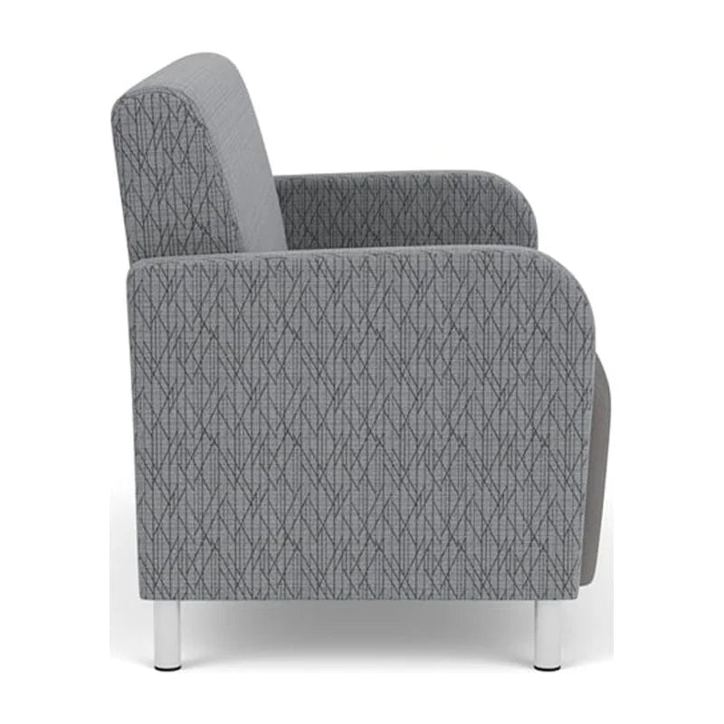 Gray Polyurethane Fabric Lounge Loveseat K799