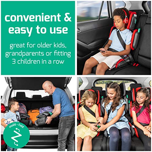 Slate Grey Foldable Highback Booster Car Seat F9110