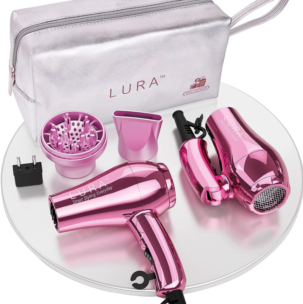 Portable Travel Mini Hair Dryer with EU Plug Y45824