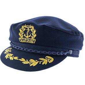 Black Wool Admiral Cap D192