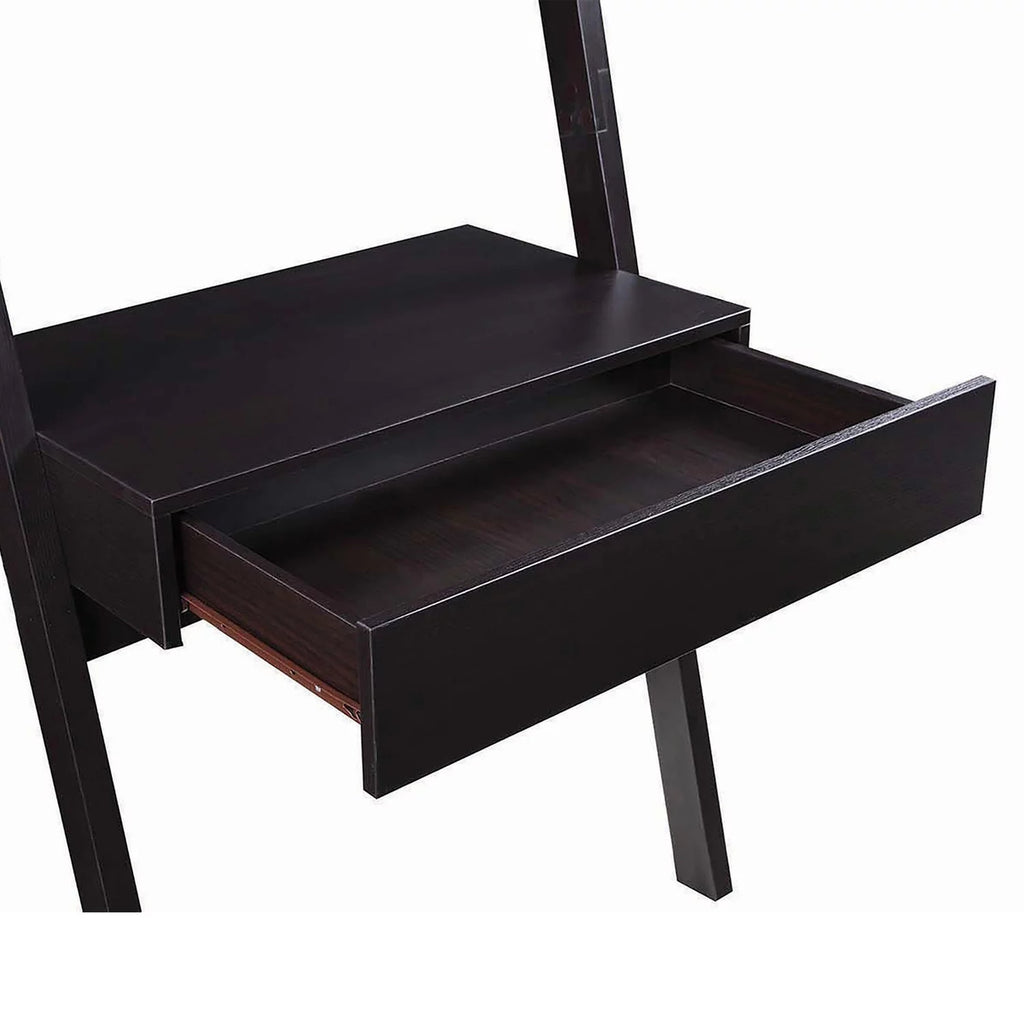 29.5" Cappuccino Wood Ladder Desk with 1 Drawer D165168