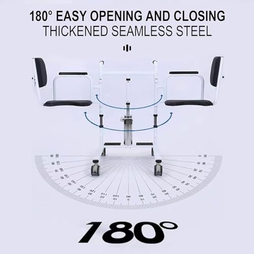 4 in 1 Hydraulic Patient Lift Transfer Chair with 180° Split Seat X944472