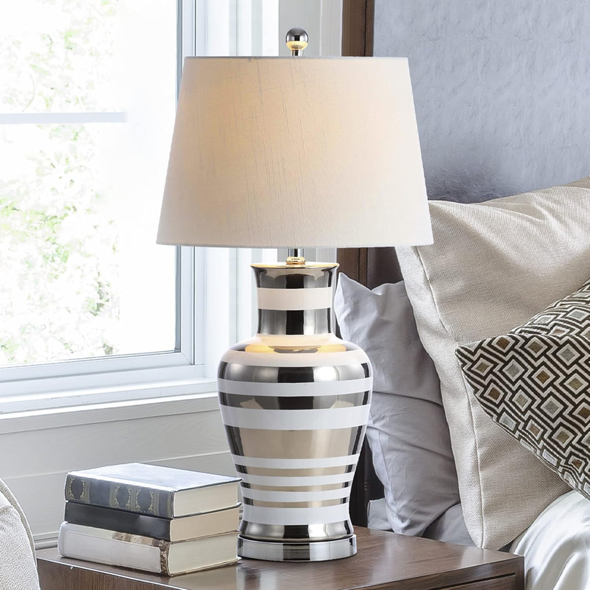 Silver White LED Table Lamp H487806