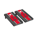 Onyx Stained Stripe Regulation Cornhole Board Set U681757