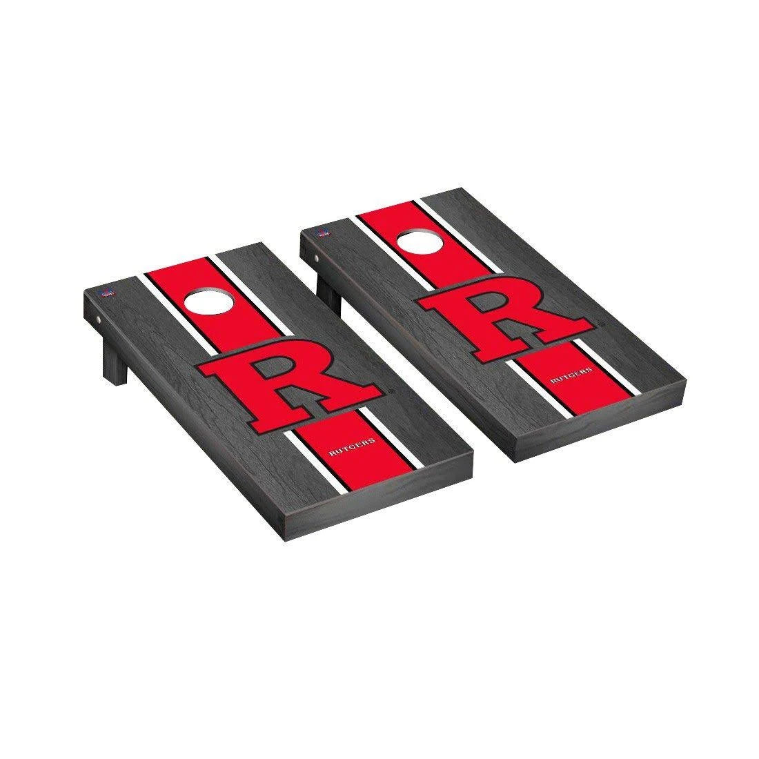 Onyx Stained Stripe Regulation Cornhole Board Set U681757