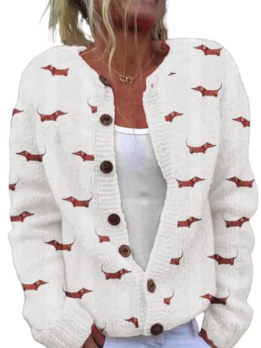 Long Sleeve Button Knit Cardigan Sweater H6448