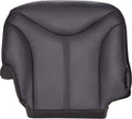 Passenger Side Bottom Replacement Seat Cover Medium Dark Pewter Gray Leather I36626