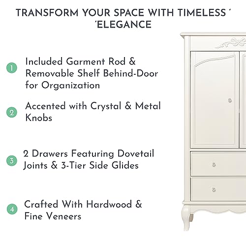 Ivory Lace Armoire K5778