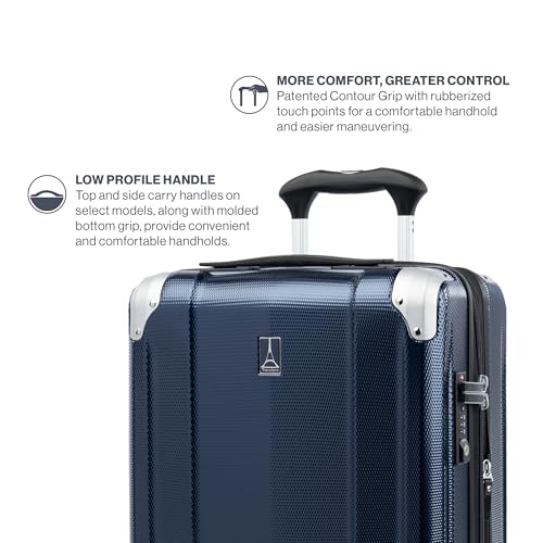 Royal Blue 21 Inch Hardside Expandable Luggage with 8 Spinner Wheels I545
