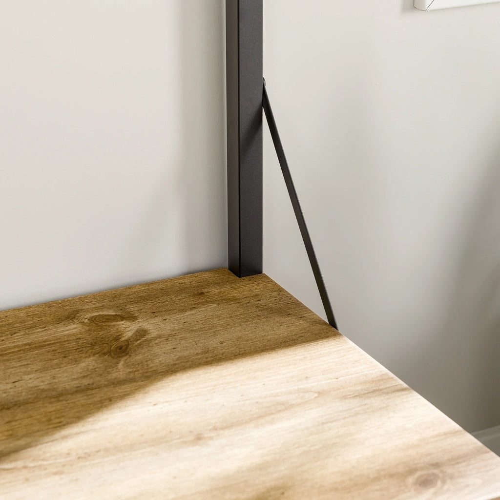 Industrial Hall Tree with Bench and Coat Hooks S82870