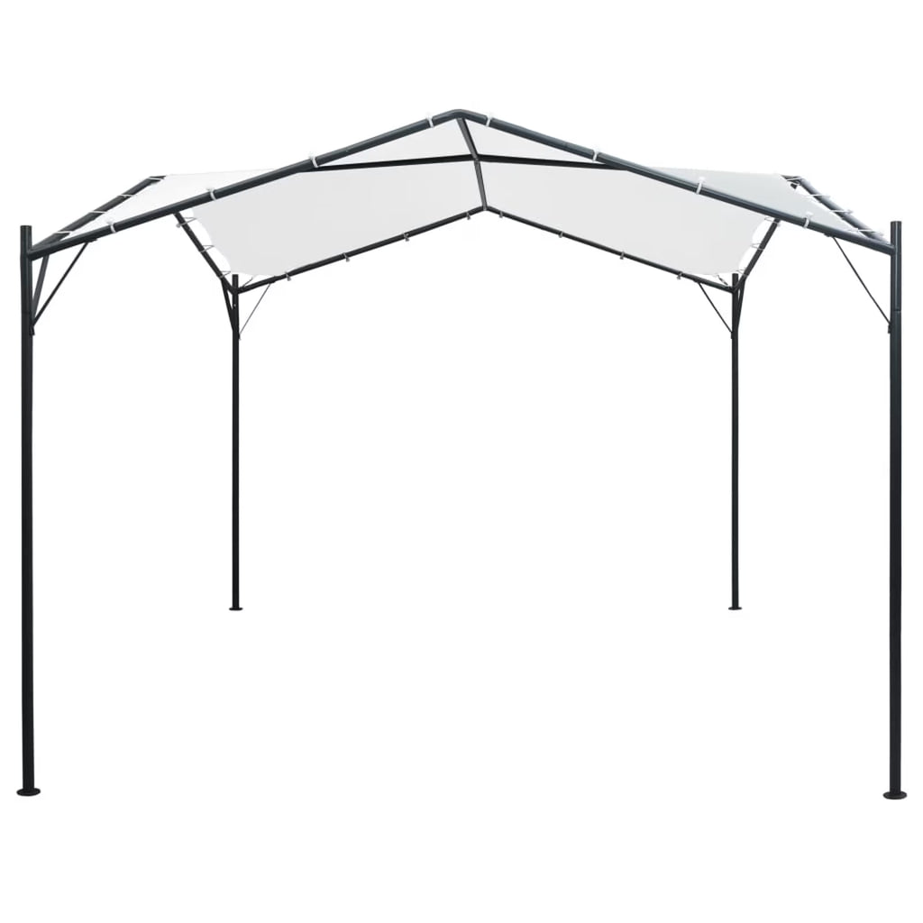 Patio Canopy 9.8'x9.8'x8.5' White Cantilever Steel Tent V982