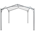 Patio Canopy 9.8'x9.8'x8.5' White Cantilever Steel Tent V982