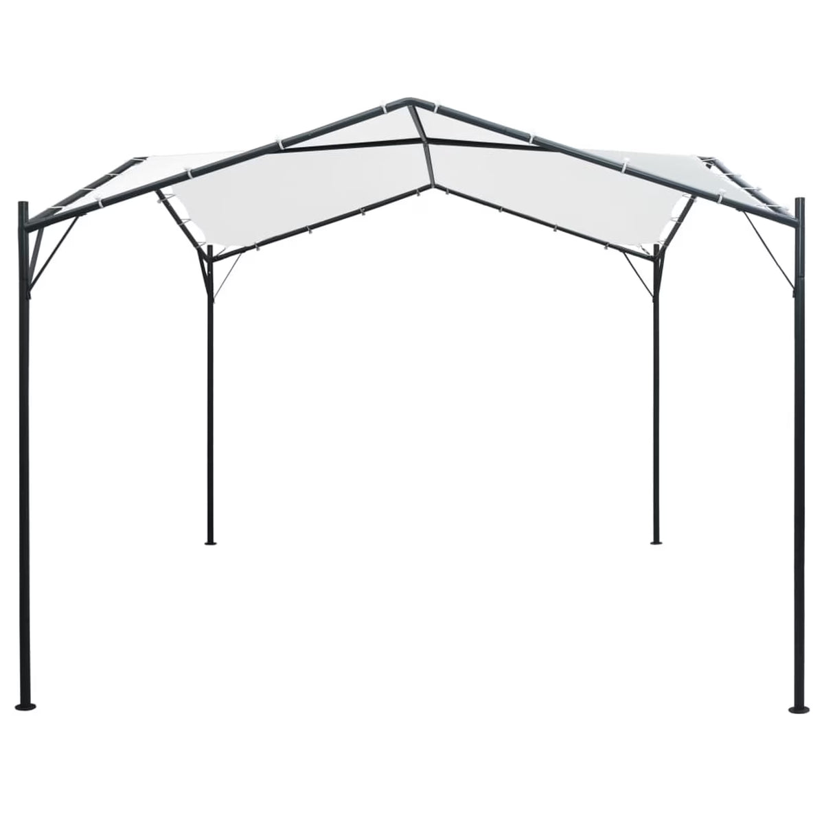 Patio Canopy 9.8'x9.8'x8.5' White Cantilever Steel Tent V982
