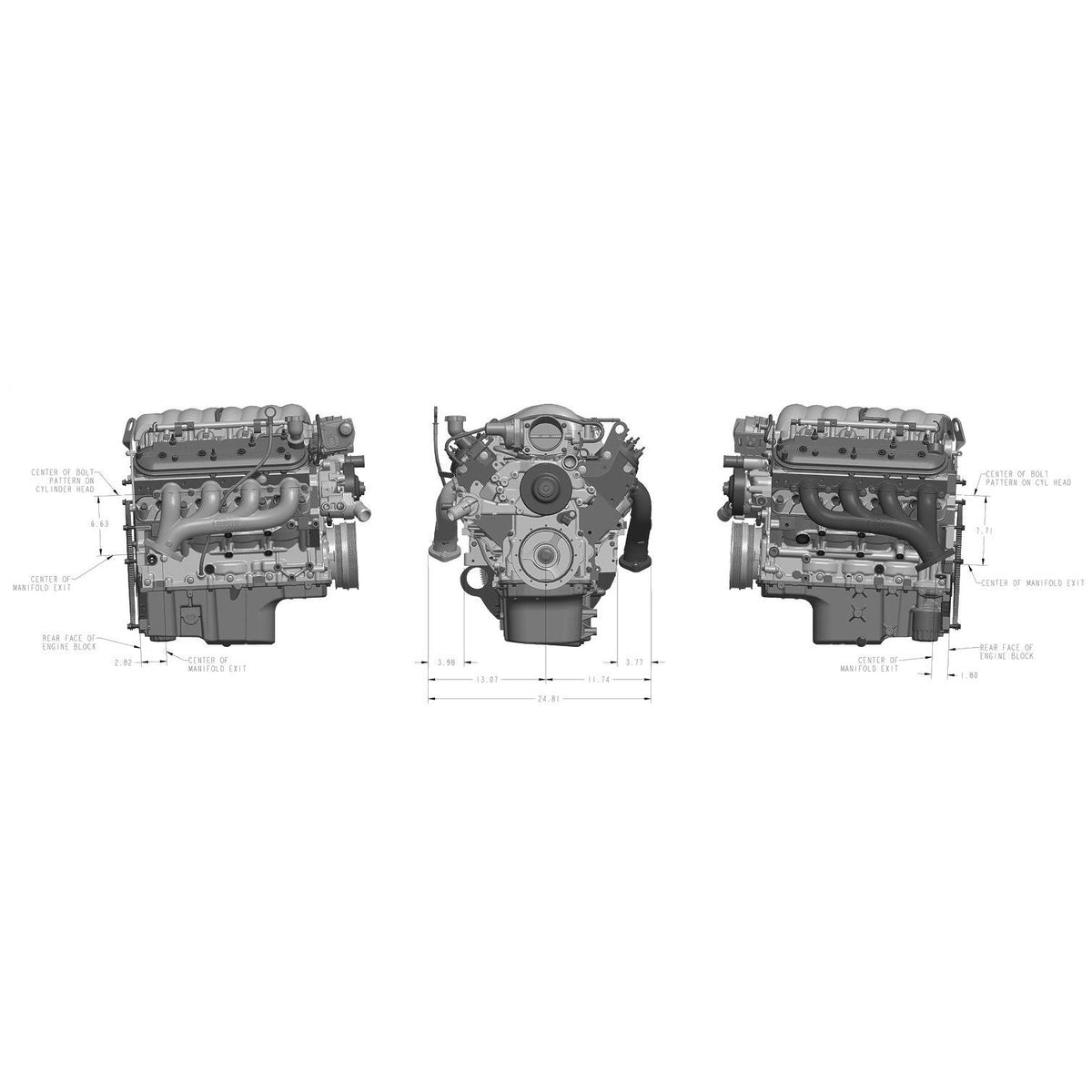 Cast Iron Exhaust Manifolds Gray T91913