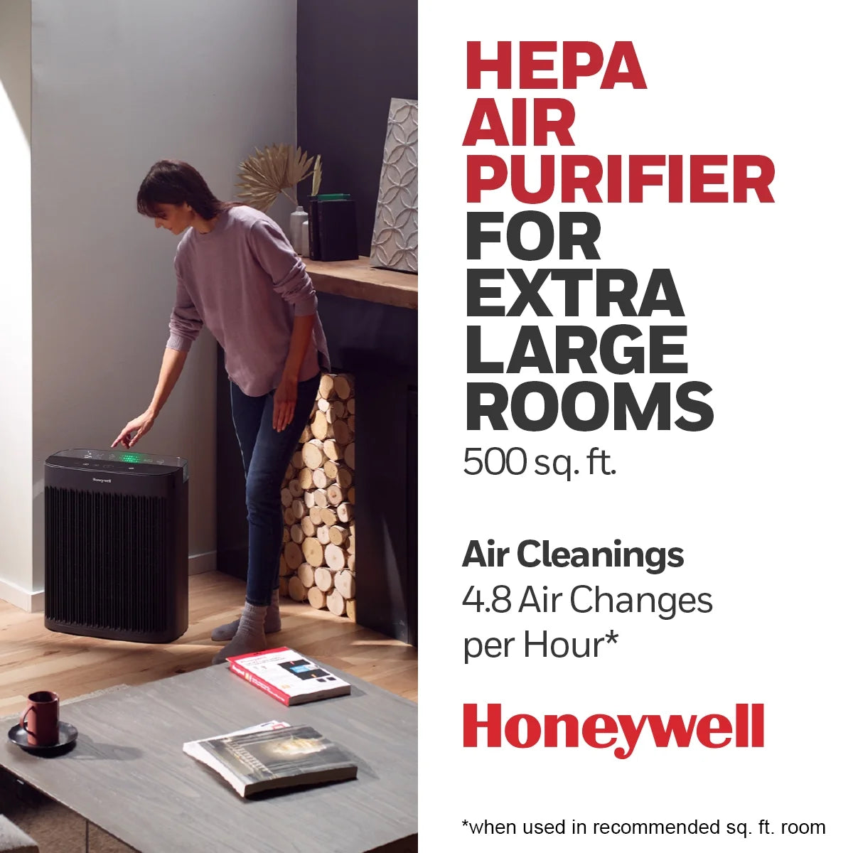 Air Purifier 500 sq ft HEPA Filter E3228
