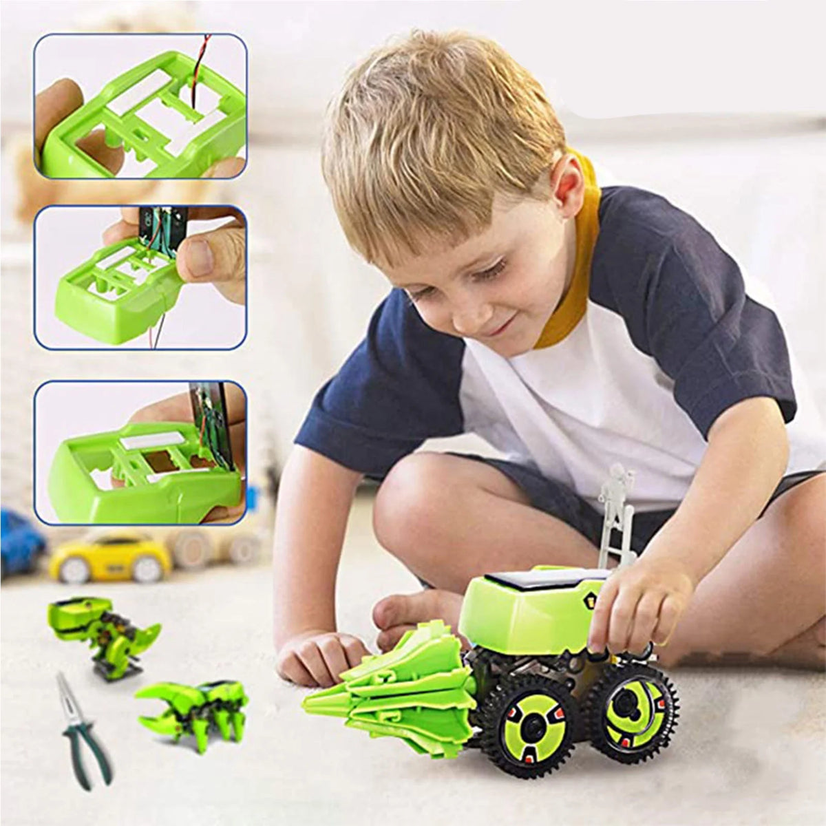 3 in 1 Solar Robot Building Toy for Children Aged 8 9 10 11 12 N5369