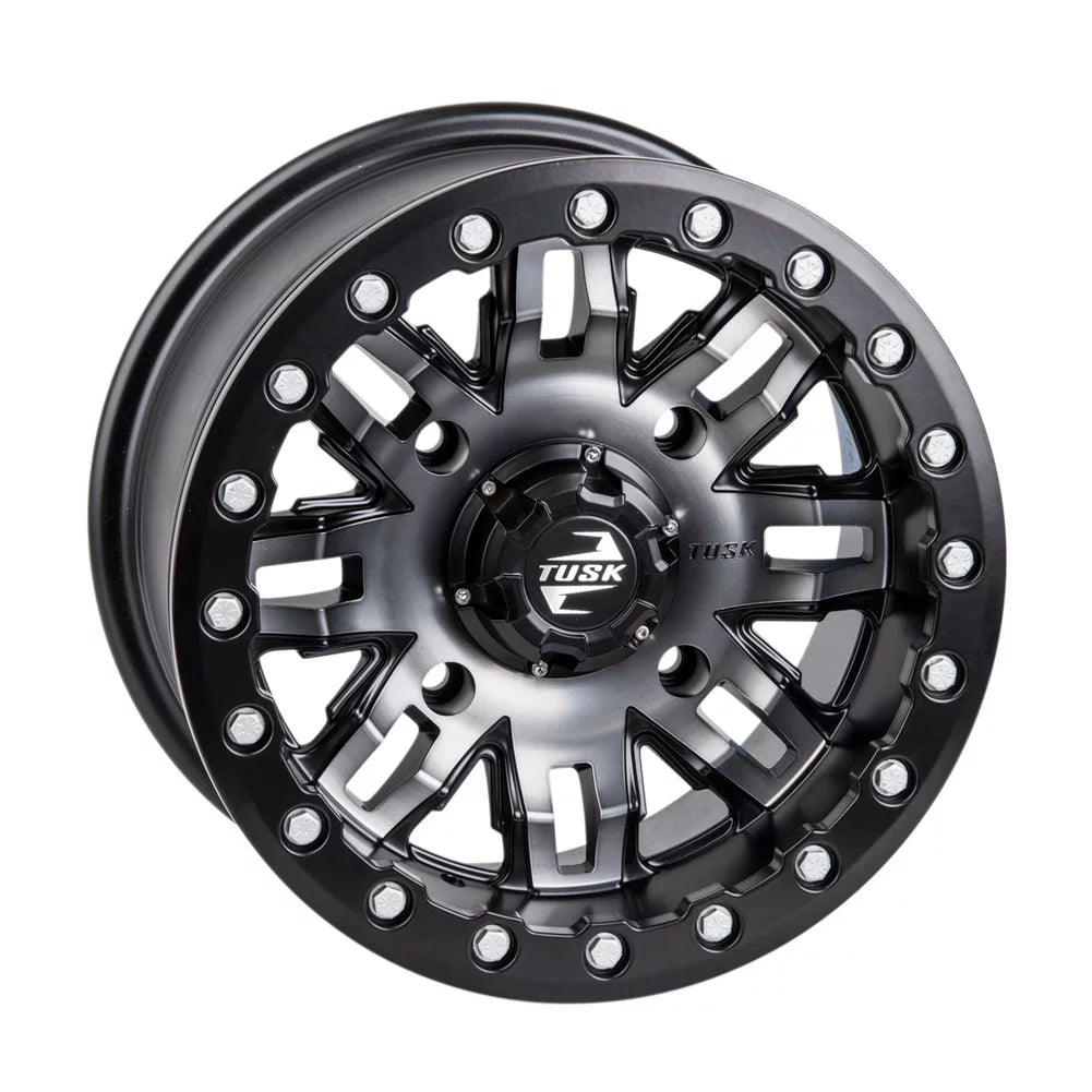 15x7 Gun Metal/Black Beadlock Wheel K467