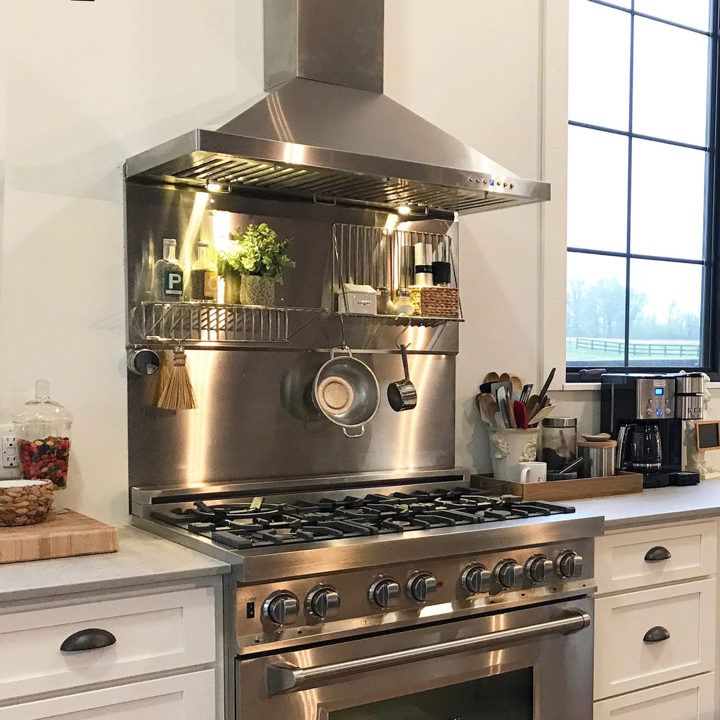 42 in. Wall Mount Range Hood in Stainless Steel L63137