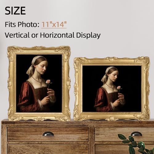8x10 Vintage Picture Frame with Glass Front G62135