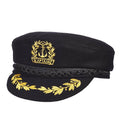Black Wool Admiral Cap D192