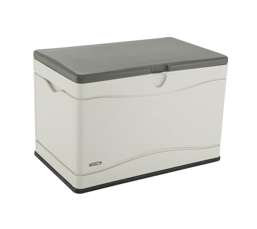 Heavy-Duty Outdoor Storage Deck Box, 150 Gallon, Desert Sand/Brown N19271
