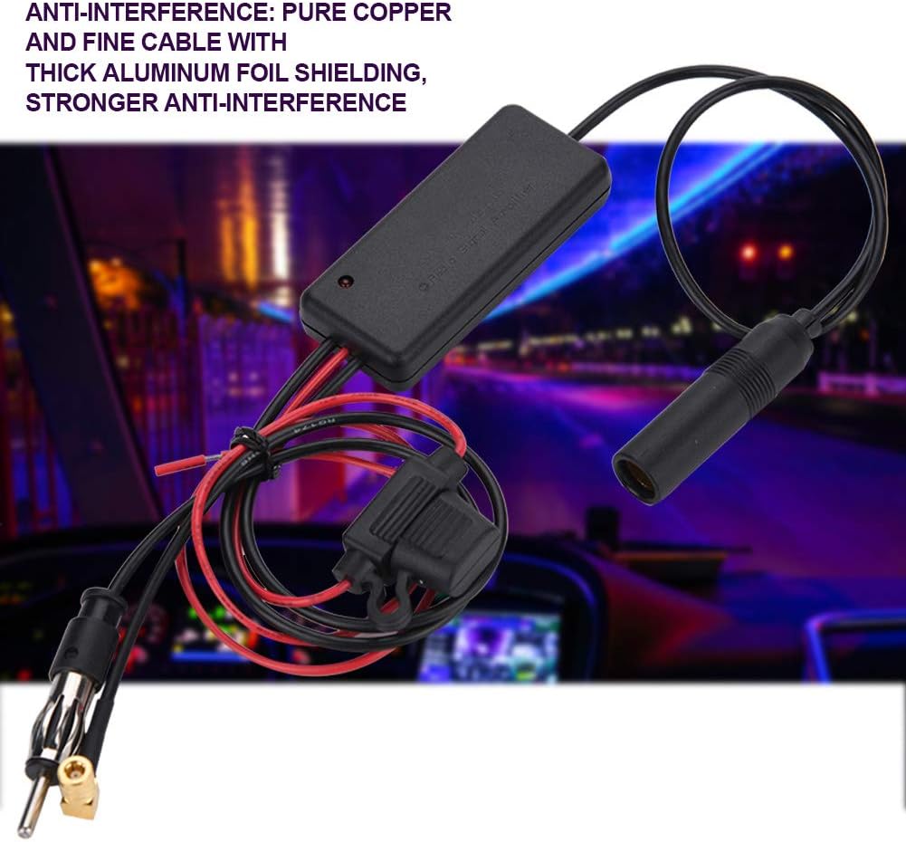 AM FM Radio TV Signal Amplifier Antenna Booster X919404