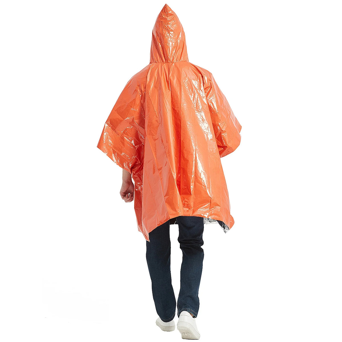 Waterproof Heat Reflective Thermal Poncho Raincoat with Sleeping Bag and Tent Shelter V28869