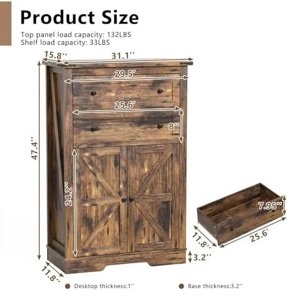 White Farmhouse Dresser L5814
