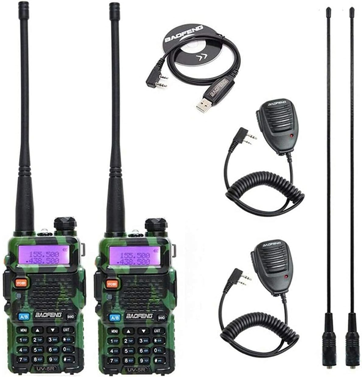 5Watt Camo Two Way Radio Portable Radio Transceiver X369