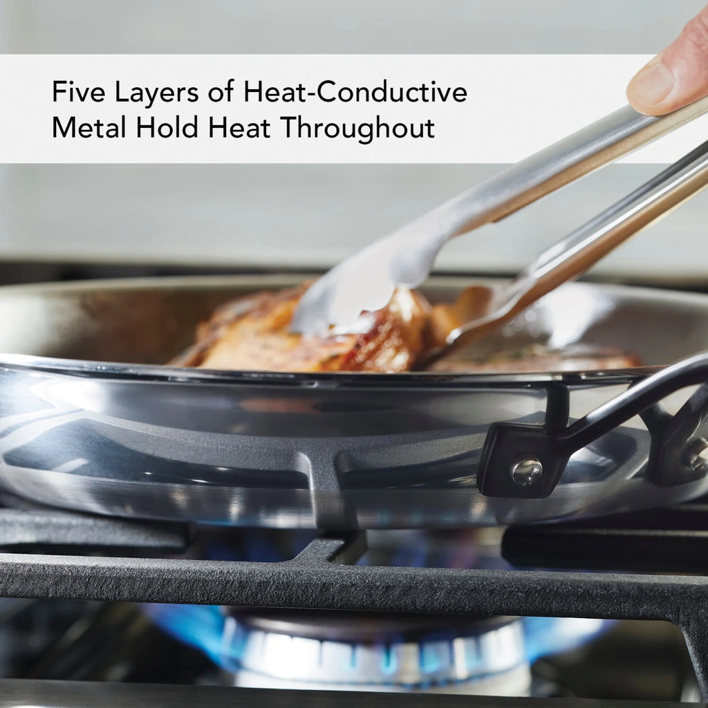 2 Piece Stainless Steel Induction Frying Pan Set C406