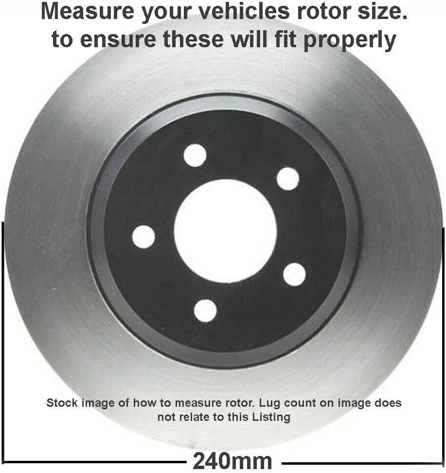 Front Drilled & Slotted Rotors + Brake Pads 6pc Set M515